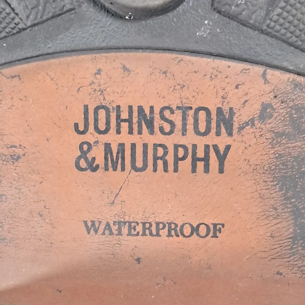 Johnston & Murphy Leather Duck Boots Men 10.5 M Brown Lace Up 59-3032
